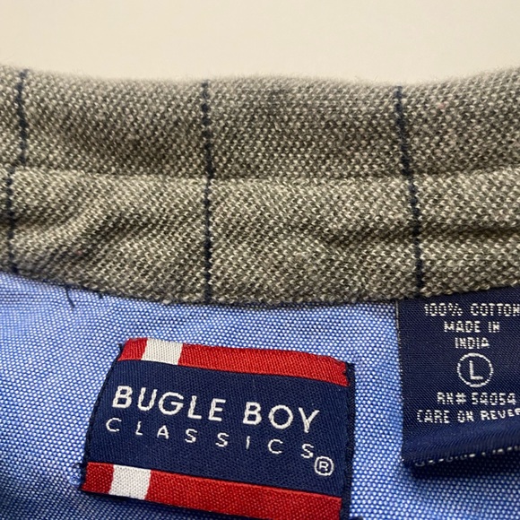 Vintage Bugle Boy Polo Classic Button Up Shirt short sleeve Size Large - Picture 4 of 7